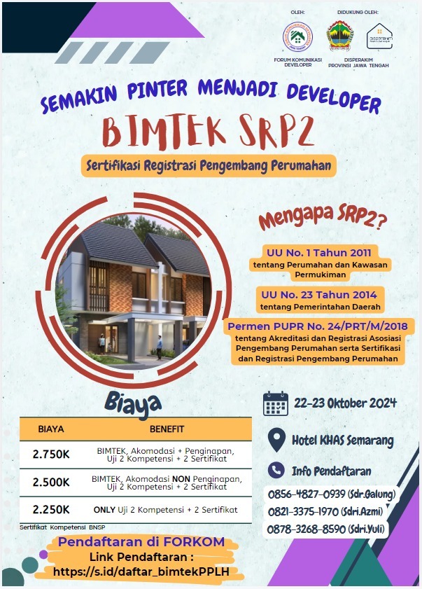 Bimtek - Uji Kompetensi - Sertifikasi Pengembang Perumahan